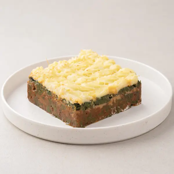 Spinach And Lentil Pie With Creamy Mash